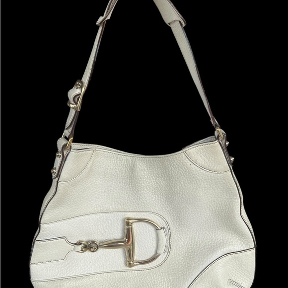 Winter White  Gucci Horsebit Bag - Picture 2 of 9